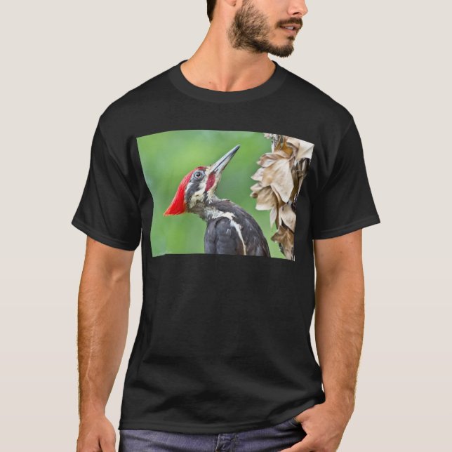 Camiseta Aparato de regalo de perfil de pájaros de madera c (Anverso)