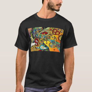 Camiseta Aparato de regalos del ciclo de vida psicodélico d