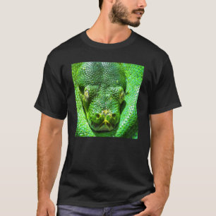 Camiseta Aparato de serpiente Python de árbol verde