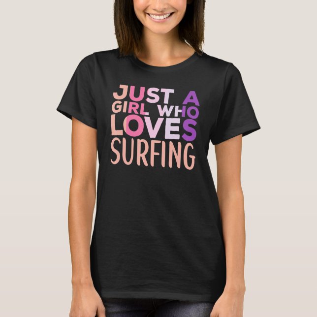 Camiseta Aparato de Surfing para Surf Wave Surf para Mujere (Anverso)