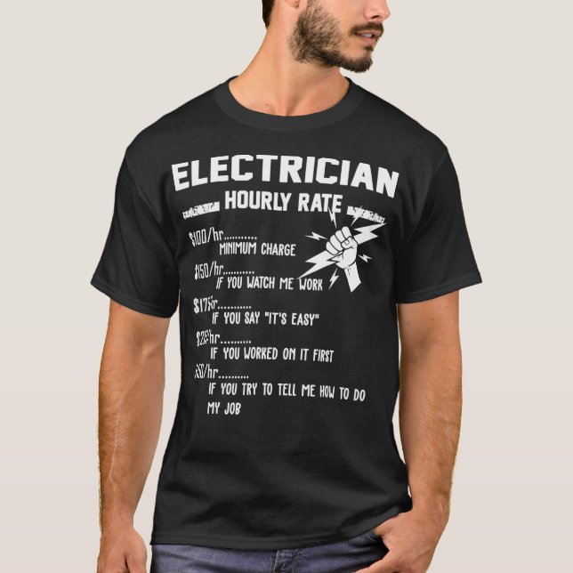 Camiseta Aparato De Tarifa Horaria De Electricistas Diverti (Anverso)