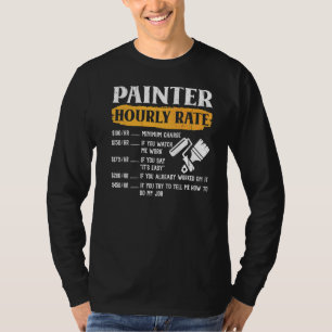 Camiseta Aparato De Tarifa Horaria De Pintor Para Pintores 
