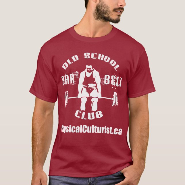 Camiseta Aparato del Club Barbell de la vieja escuela (Anverso)
