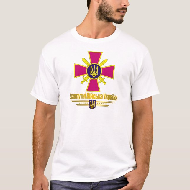 Camiseta Aparato "Fuerzas terrestres ucranianas" (Anverso)