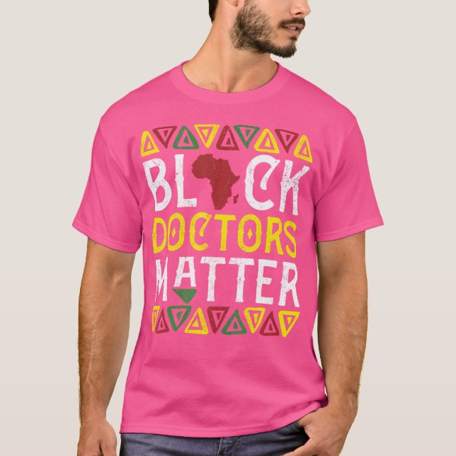 Camiseta Aparato médico de Médica negro en África (Anverso)