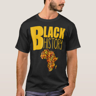 Camiseta Aparato Oheneba Historia Negra Patrón de Kente de 