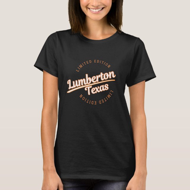 Camiseta Aparato Retro Athletic Lumberton TX (Anverso)