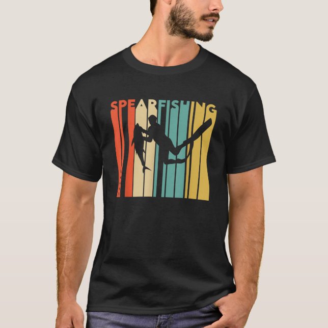 Camiseta Aparato retro de pesca de punta que libera al buce (Anverso)