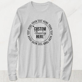 Camiseta Aparato sencillo con logotipo grisáceo promocional