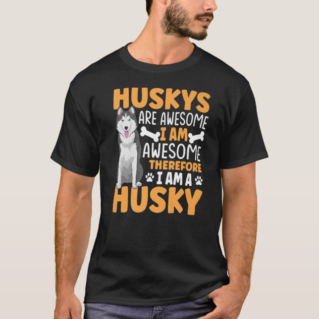 Camiseta Aparato Siberiano De Perro Husky Para El Propietar (Anverso)