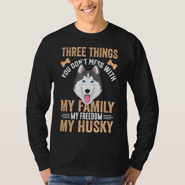Camiseta Aparato Siberiano De Perro Husky Para El Propietar (Anverso)