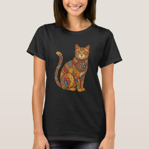 Camiseta Aparato torácico ocular felino de mosaico catalán