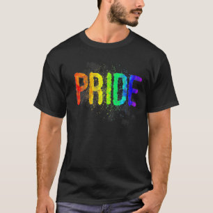 Camiseta Aparato único de diseño del orgullo arcoiris para