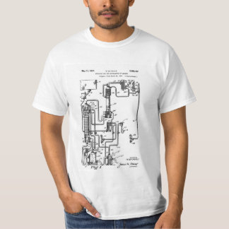 Camiseta Aparatos para la destilación de la patente de alco
