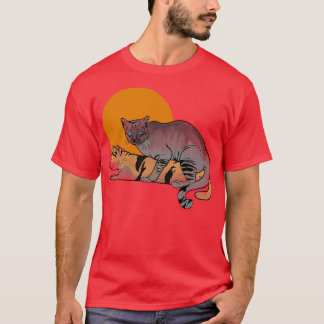 Camiseta apareamiento de gato