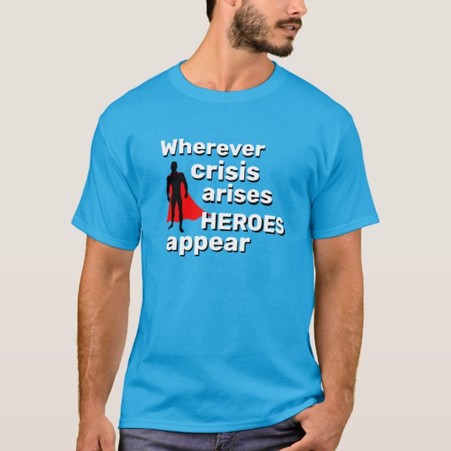 Camiseta APARECEN HÉROES DE SUPER DOSIS de ropa deportiva m (Anverso)