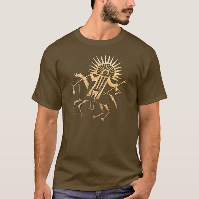 Camiseta APAREL nativo del folk jefe americano (Anverso)