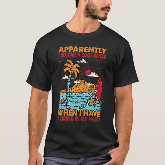 Camiseta Aparentemente, Me Convierto En Una Playa Tío De Gu (Anverso)