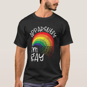 Camiseta Aparentemente soy Gay Stuff LGBTQ Adolescentes Rai