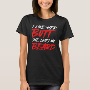 Camiseta Aparición De Barba Gráfica Que Me Gusta, Pero A El