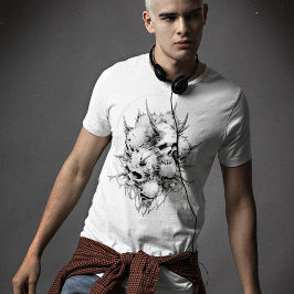 Camiseta Aparición de la muerte Demonio fundido Skulls Ligh