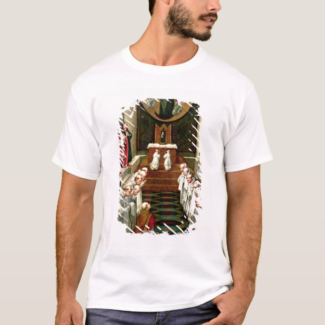 Camiseta Aparición de la Virgen a una comunidad (Anverso)
