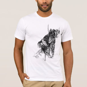 Camiseta Aparición de vibración flotante negra