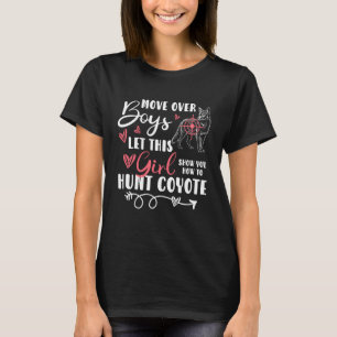 Camiseta Apartad chicos dejad que esta chica cace coyotes