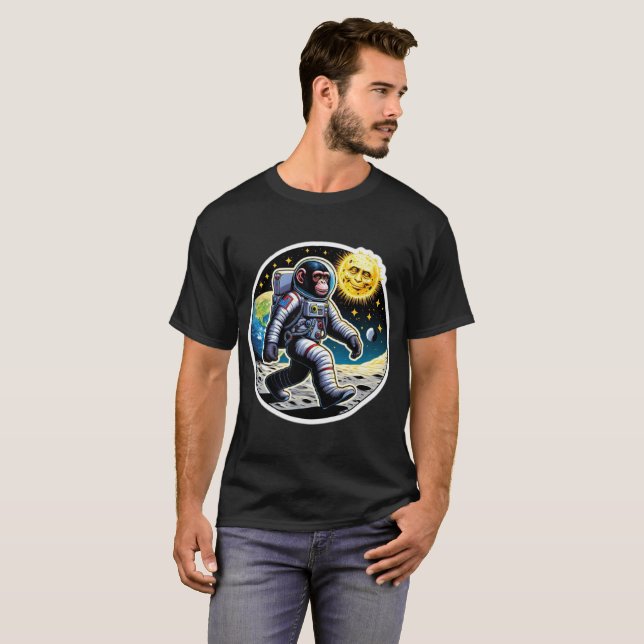 CAMISETA APARTAMENTOS EN EL CAMINO ESPACIAL EN LA LUNA 5 (Anverso completo)