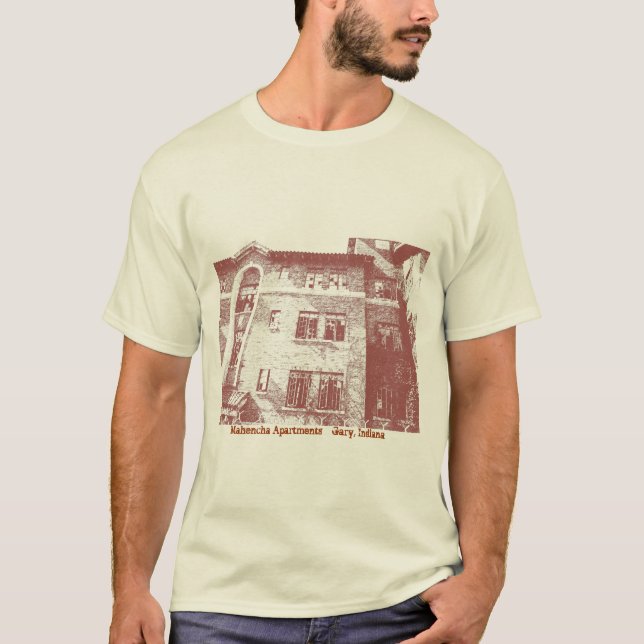 Camiseta Apartamentos Gary    , Indiana de Mahencha (Anverso)