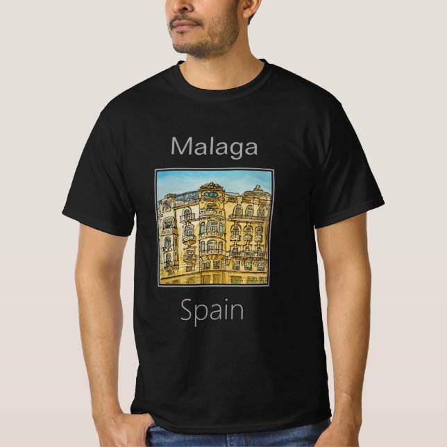 Camiseta Apartamentos Old Town, Málaga, España (Anverso)