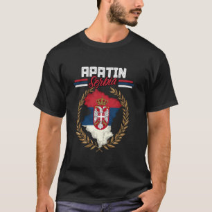 Camiseta Apatin Serbia Viajes Bandera Serbia Mapa Srbija