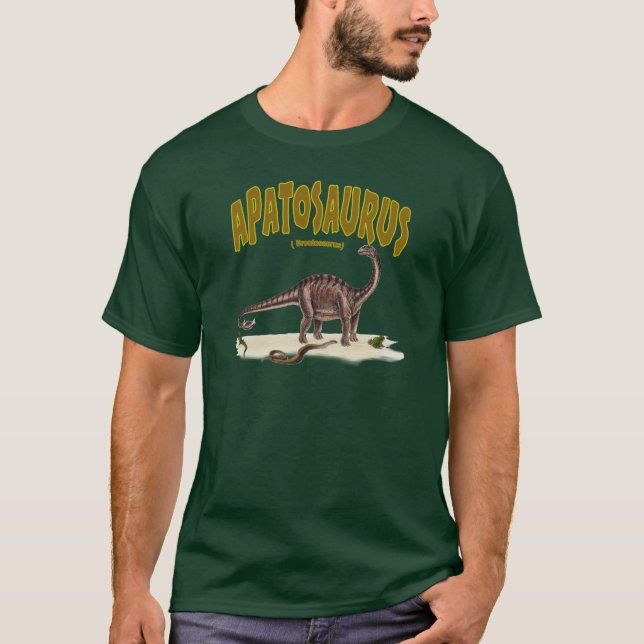 Camiseta Apatosaurus (brontosaurus) (Anverso)