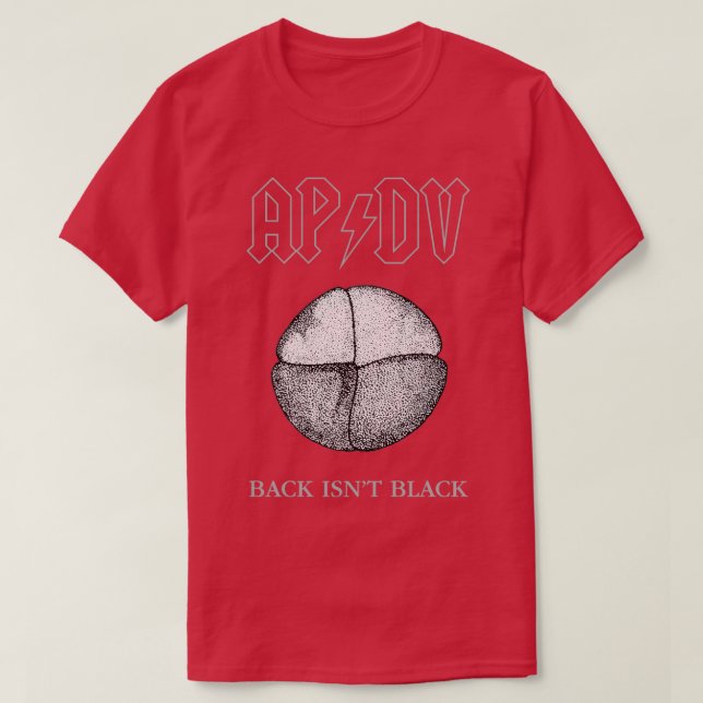 Camiseta ApDV Xenopus Embryo Back Isnx27t Negro (Diseño del anverso)