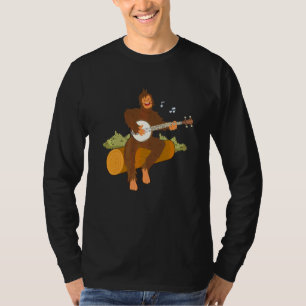 Camiseta Ape Monkey Jugando Banjos Instrumento de Cadenas M