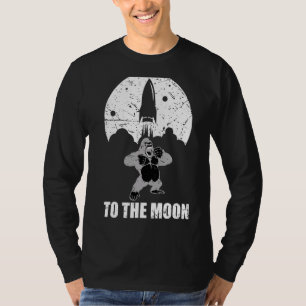 Camiseta Ape To The Moon Crypto Coin Rocket Crypto Nft