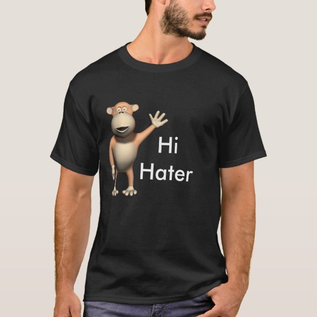 Camiseta ape_waving_hand, HiHater (Anverso)