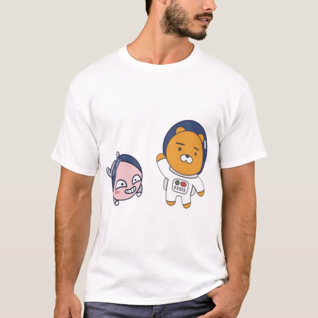 Camiseta Apeach y Ryan en el espacio (Anverso)