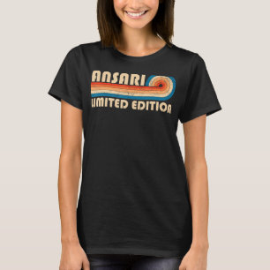 Camiseta Apellido ANSARI Retro Vintage 80 s 90 Cumpleaños R