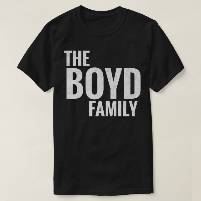 Camiseta Apellido Boyd Boyd Familia Boyd Apellido 1 (Diseño del anverso)