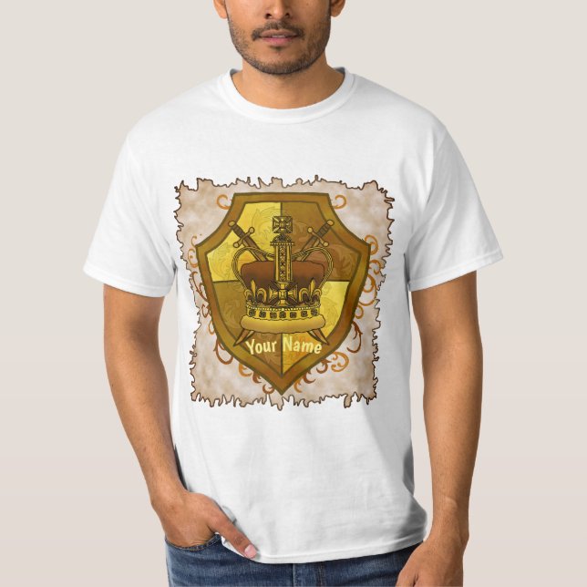 Camiseta apellido Crown Sword Shield (Anverso)