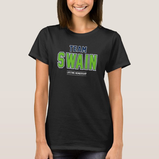 Camiseta Apellido de apellido de Team Swain Orud (Anverso)