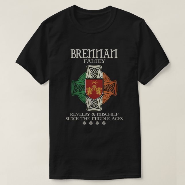 Camiseta Apellido de Brennan Family Irlanda Brennan (Diseño del anverso)