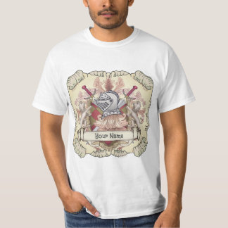 Camiseta Apellido de la protección familiar de Red Knight