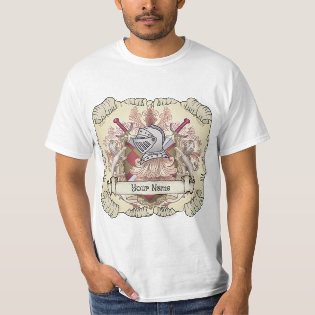 Camiseta Apellido de la protección familiar de Red Knight (Anverso)