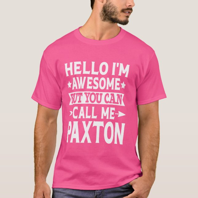 Camiseta Apellido De Paxton Llámame Paxton Family Team Last (Anverso)