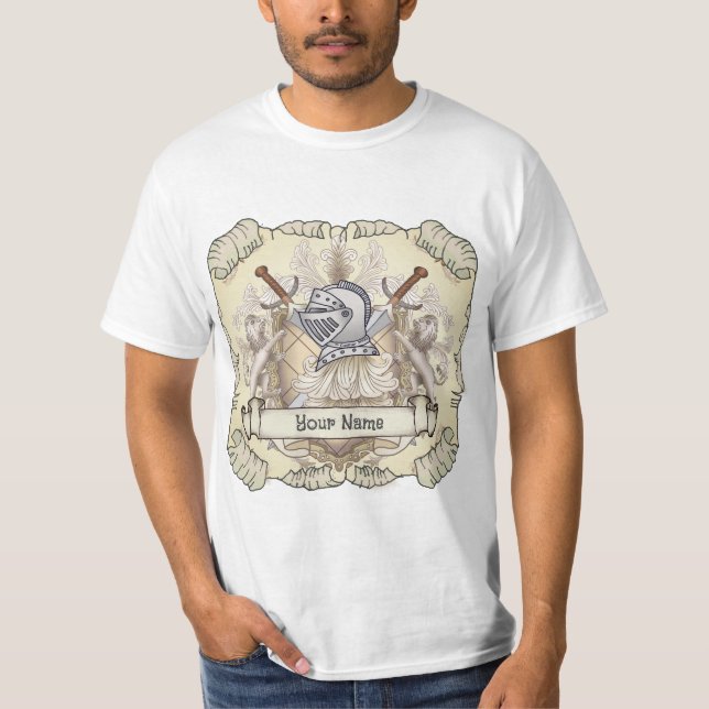 Camiseta Apellido de Sepia Knight Shield (Anverso)