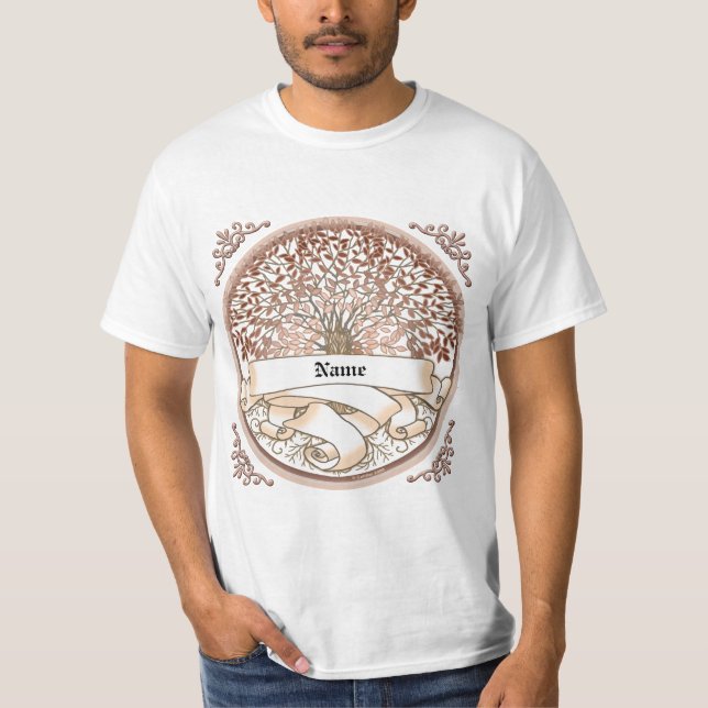 Camiseta Apellido del árbol familiar (Anverso)