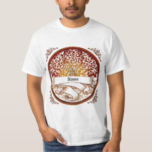 Camiseta Apellido del árbol genealógico Crimson