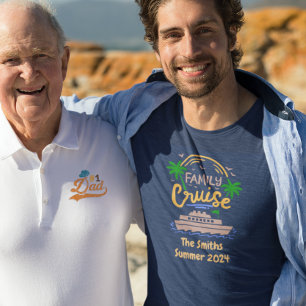 Camiseta Apellido del barco de crucero familiar Personaliza